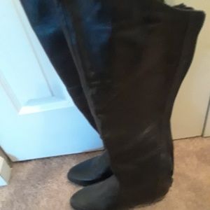 Womens Steve Madden boots, over the knee leather